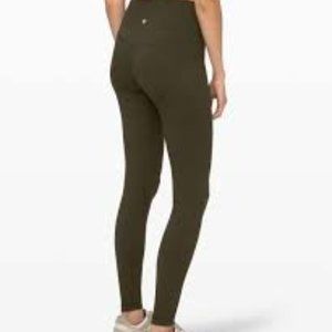 Lululemon Align Leggings Hi-Rise 28" in Olive Green